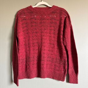 Maurices med sweater reddish with brown tint